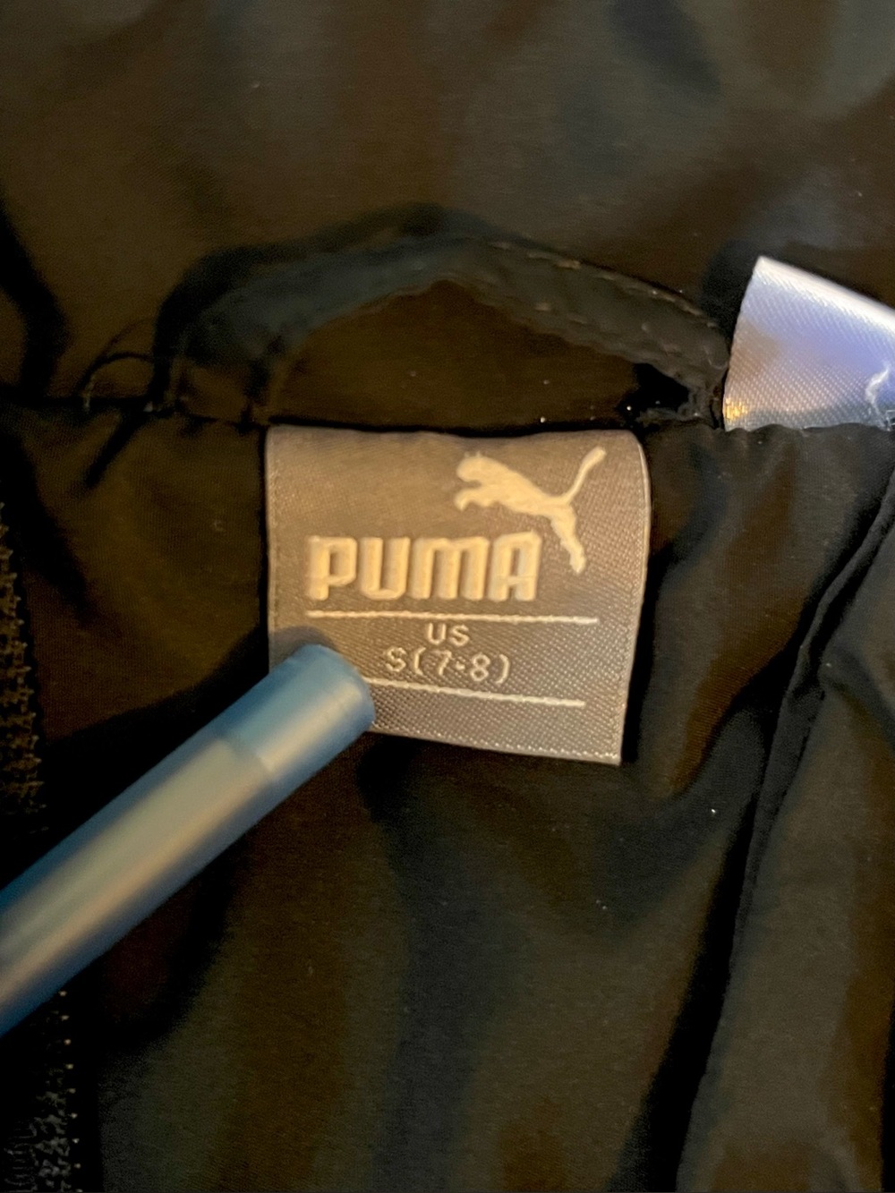 Puma Kids Black Puffer Vest with Red Logo for a Grown-up Look - Picture 3 of 7